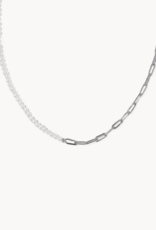 KENDRA SCOTT Markie Half Chain Necklace Freshwater Pearl