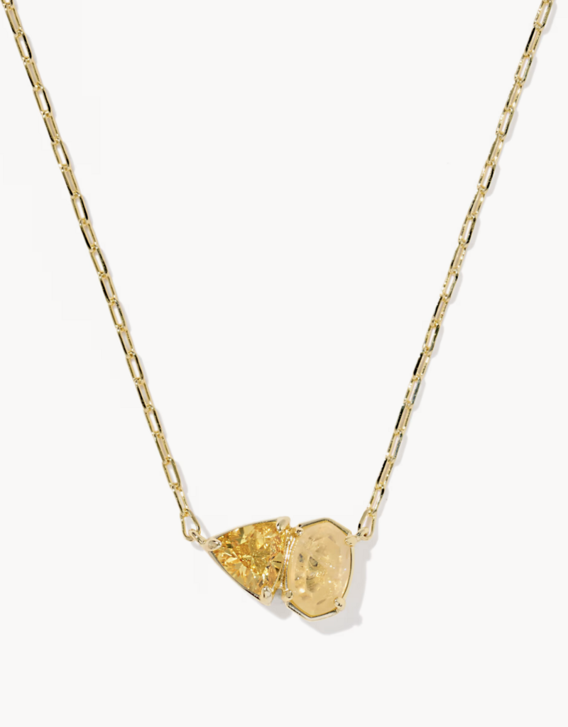 KENDRA SCOTT Tatum Short Pendant Necklace in Gold