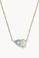KENDRA SCOTT Tatum Short Pendant Necklace in Gold