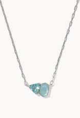 KENDRA SCOTT Tatum Short Pendant Necklace in Silver