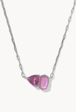 KENDRA SCOTT Tatum Short Pendant Necklace in Silver