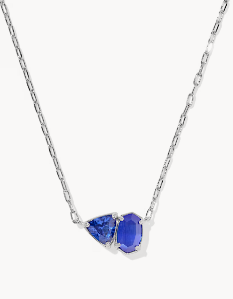 KENDRA SCOTT Tatum Short Pendant Necklace in Silver