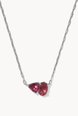 KENDRA SCOTT Tatum Short Pendant Necklace in Silver