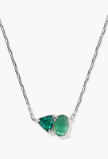KENDRA SCOTT Tatum Short Pendant Necklace in Silver