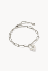 KENDRA SCOTT Sasha Heart Chain Bracelet- Freshwater Pearl