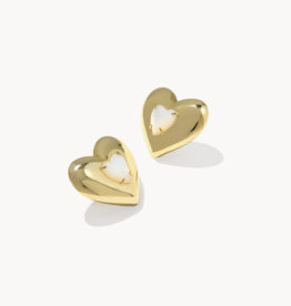 KENDRA SCOTT Sasha Heart Stud Earrings