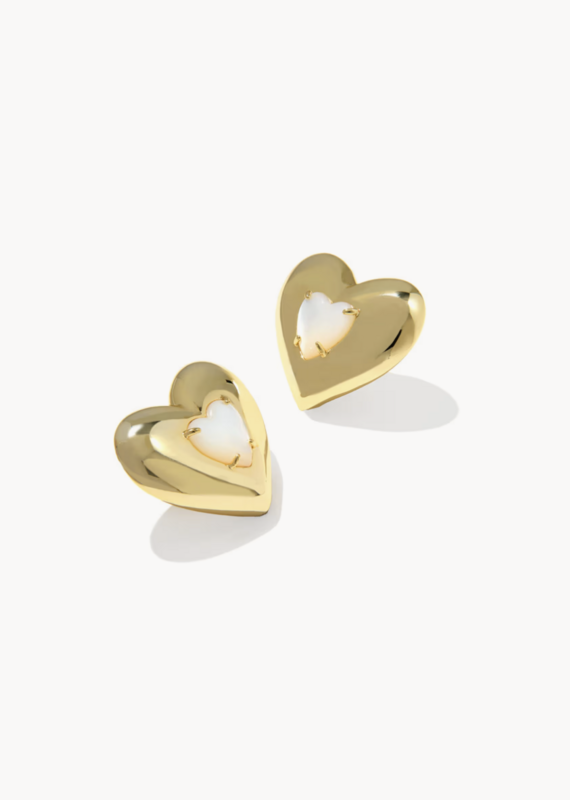 KENDRA SCOTT Sasha Heart Stud Earrings
