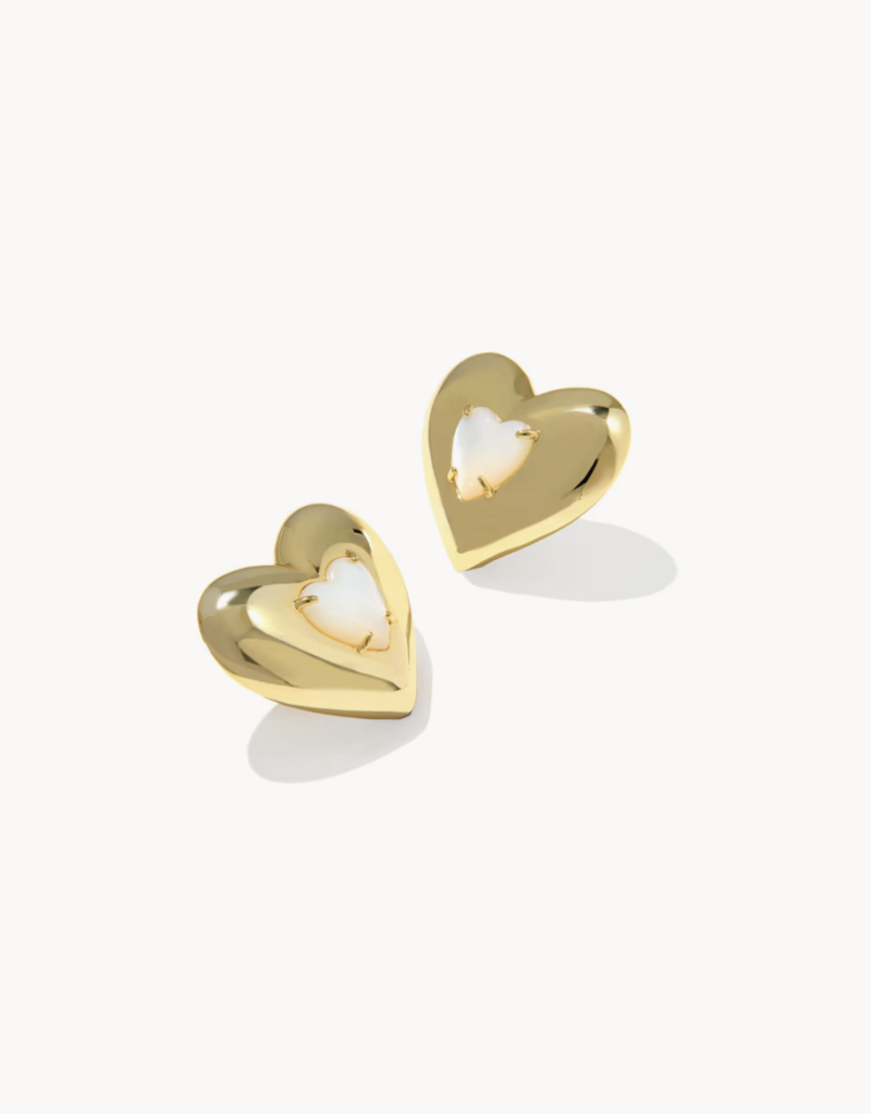 KENDRA SCOTT Sasha Heart Stud Earrings