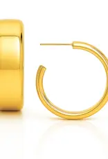 J.HOFFMAN'S Cosa Medium Hoop Earring in Gold