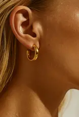 J.HOFFMAN'S Cosa Medium Hoop Earring in Gold