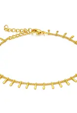 J.HOFFMAN'S Adilene Chain Anklet in Gold