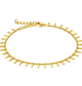 J.HOFFMAN'S Adilene Chain Anklet in Gold