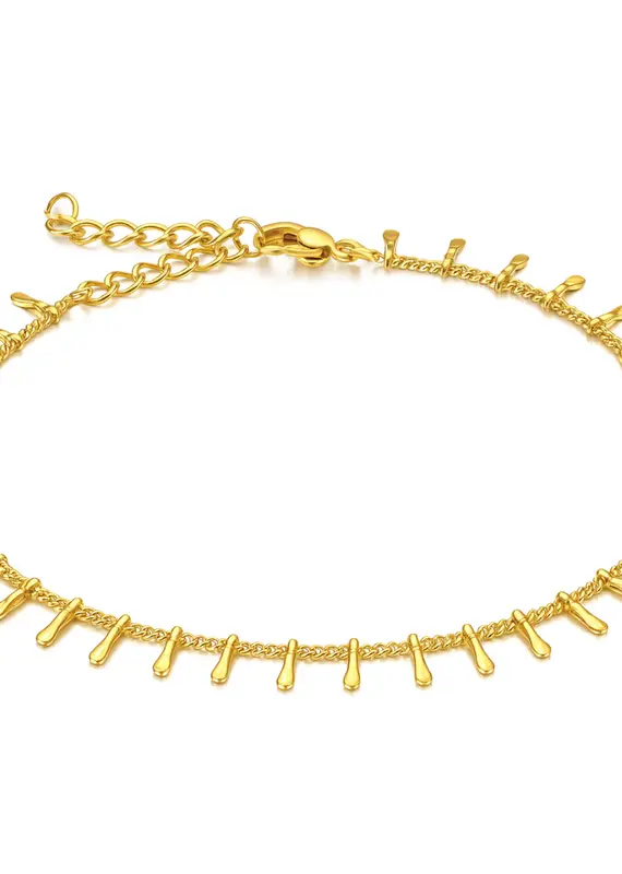 J.HOFFMAN'S Adilene Chain Anklet in Gold