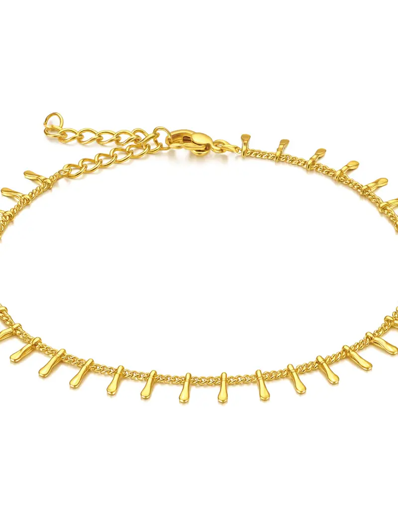 J.HOFFMAN'S Adilene Chain Anklet in Gold
