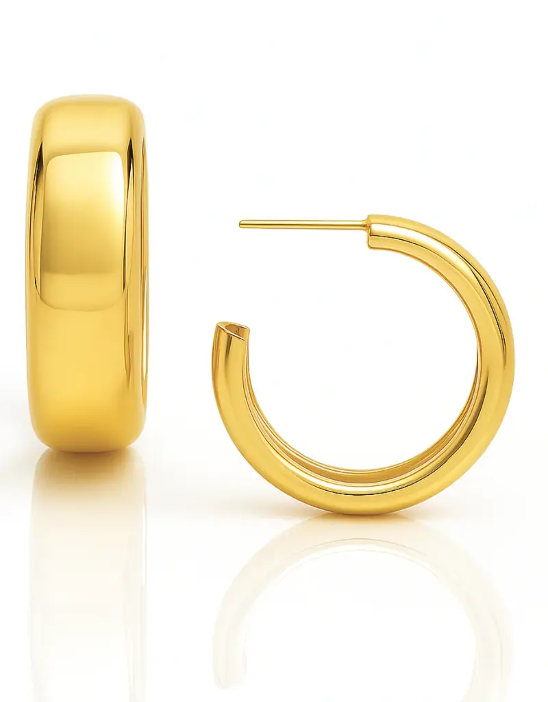 J.HOFFMAN'S Cosa Mini Hoop Earring in Gold