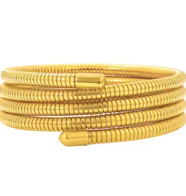 J.HOFFMAN'S Krishna Coil Wrap Bracelet in Gold