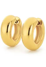 J.HOFFMAN'S Auden Huggie Hoop Earring in Gold