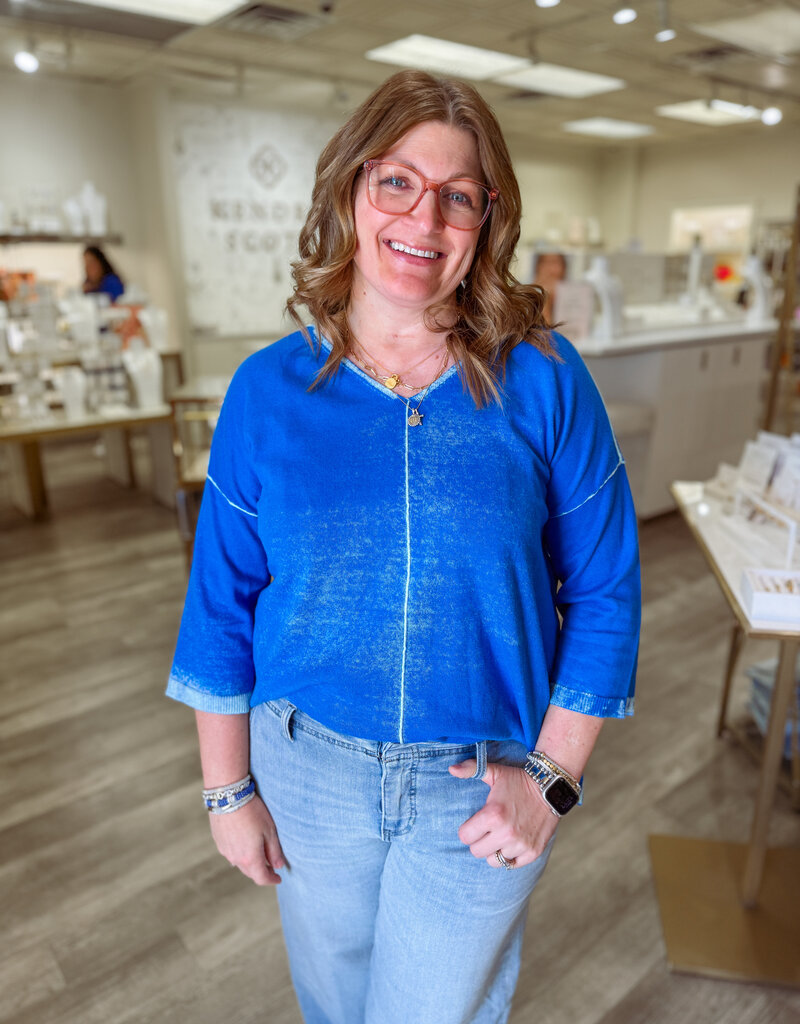 J.HOFFMAN'S Wallflower Sweater- Blue