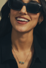 KENDRA SCOTT Checkered Flag Short Pendant Necklace