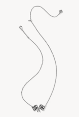 KENDRA SCOTT Checkered Flag Short Pendant Necklace