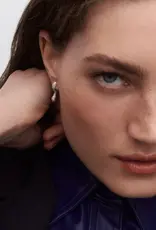 J.HOFFMAN'S Pave Ray Hoops- Gold Vermeil