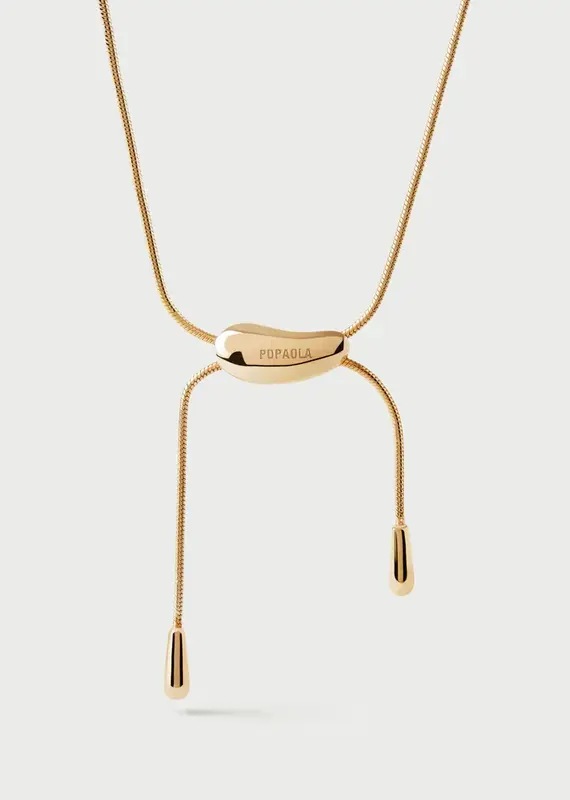 J.HOFFMAN'S Rodeo Slider Necklace- Gold Vermeil