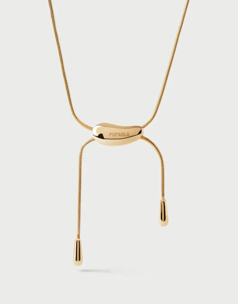 J.HOFFMAN'S Rodeo Slider Necklace- Gold Vermeil
