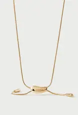 J.HOFFMAN'S Rodeo Slider Necklace- Gold Vermeil