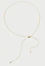 J.HOFFMAN'S Rodeo Slider Necklace- Gold Vermeil