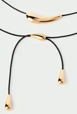 J.HOFFMAN'S Orbit Cord Necklace- Gold Vermeil