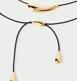 J.HOFFMAN'S Orbit Cord Necklace- Gold Vermeil