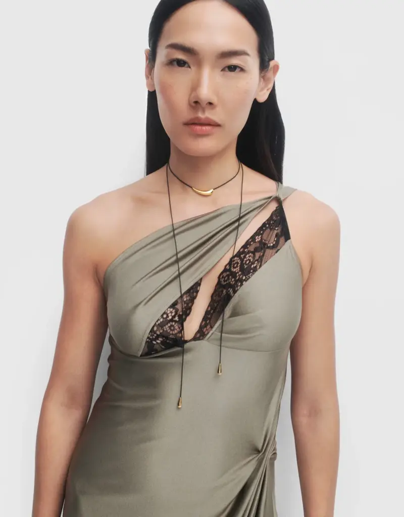 J.HOFFMAN'S Orbit Cord Necklace- Gold Vermeil