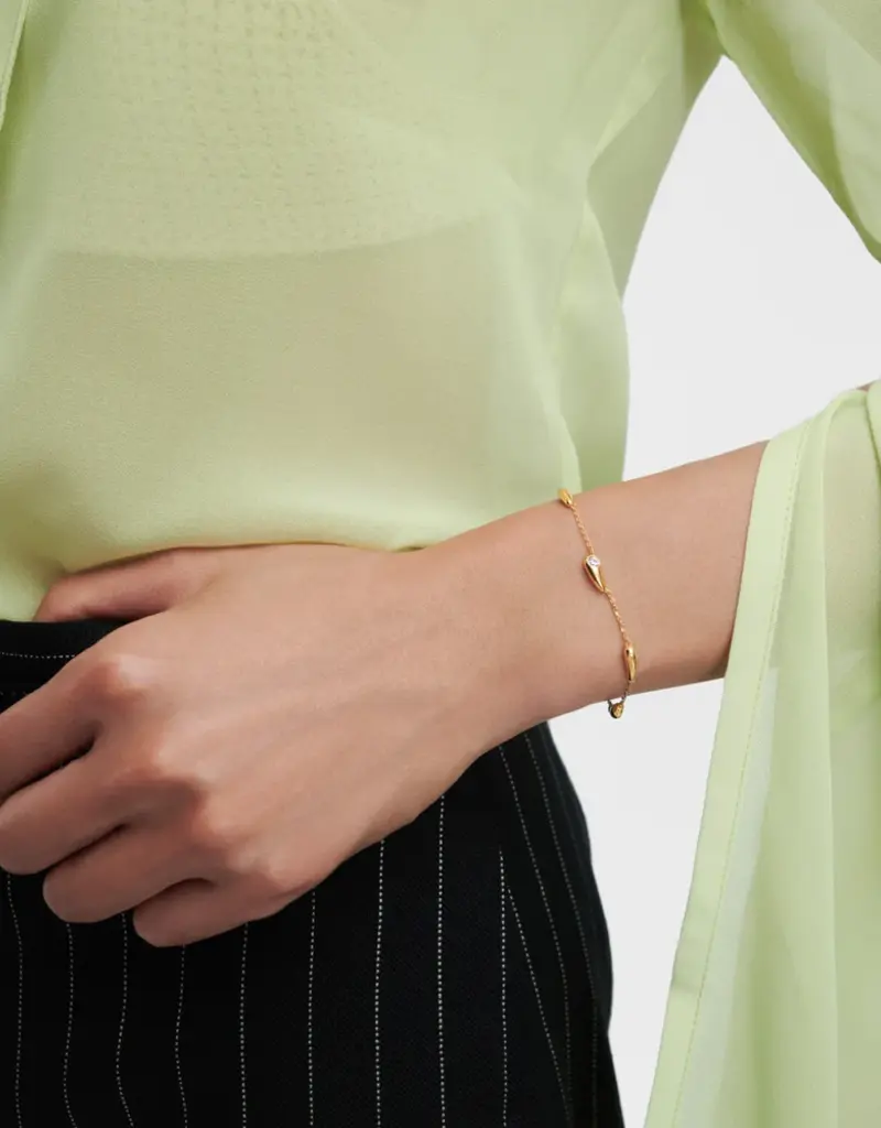 J.HOFFMAN'S Becca Bracelet- Gold Vermeil