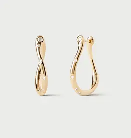 J.HOFFMAN'S Air Mini Hoops- Gold Vermeil
