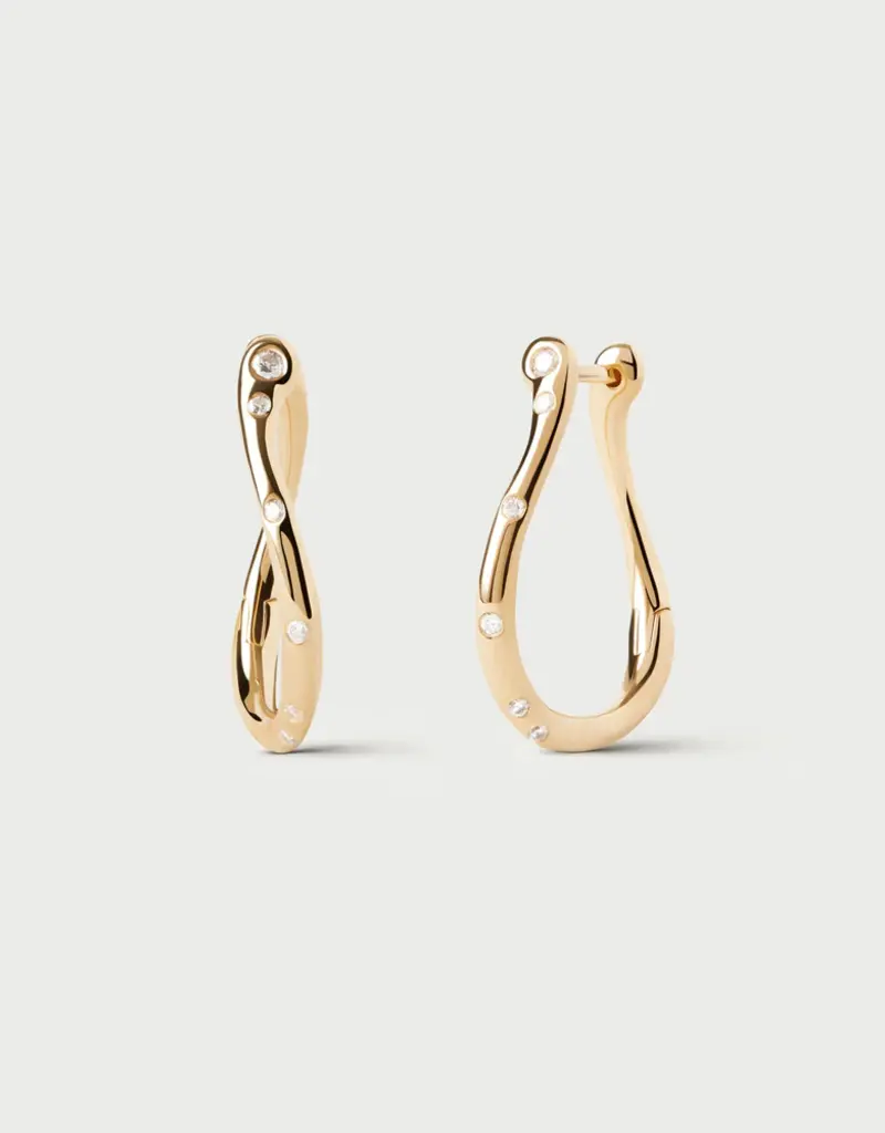 J.HOFFMAN'S Air Mini Hoops- Gold Vermeil