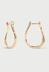 J.HOFFMAN'S Air Mini Hoops- Gold Vermeil