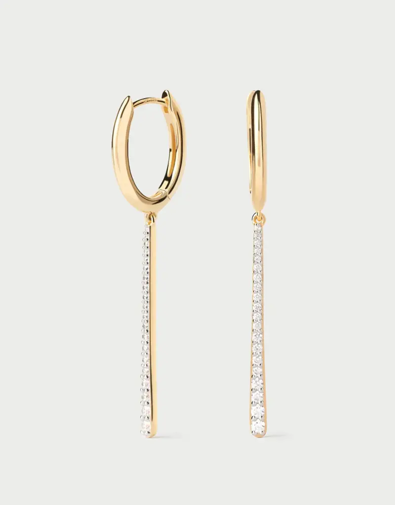 J.HOFFMAN'S Olga Hoops- Gold Vermeil