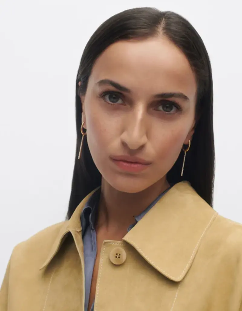 J.HOFFMAN'S Olga Hoops- Gold Vermeil