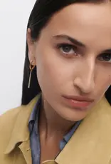 J.HOFFMAN'S Olga Hoops- Gold Vermeil