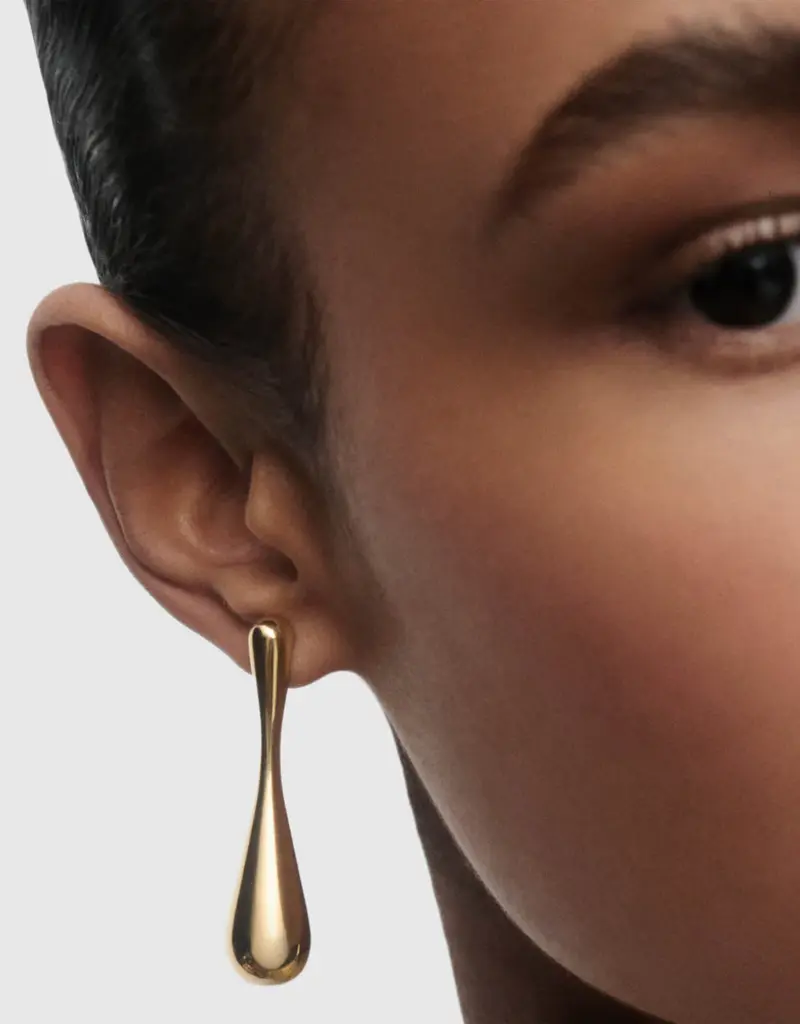 J.HOFFMAN'S Glacier Earrings- Gold Vermeil
