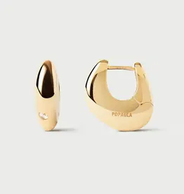 J.HOFFMAN'S Wave Hoops- Gold Vermeil