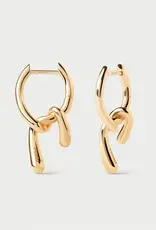 J.HOFFMAN'S Mini Twist Hoops- Gold Vermeil