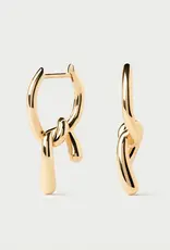 J.HOFFMAN'S Mini Twist Hoops- Gold Vermeil