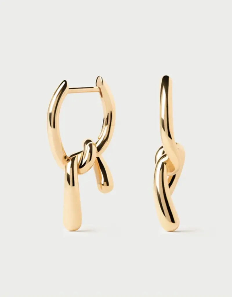 J.HOFFMAN'S Mini Twist Hoops- Gold Vermeil