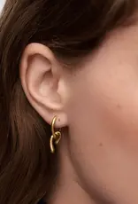 J.HOFFMAN'S Mini Twist Hoops- Gold Vermeil