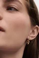 J.HOFFMAN'S Mini Twist Hoops- Gold Vermeil