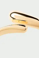 J.HOFFMAN'S Orbit Bangle- Gold Vermeil