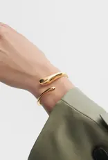 J.HOFFMAN'S Orbit Bangle- Gold Vermeil