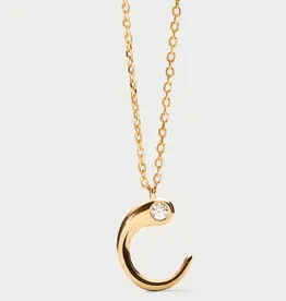 J.HOFFMAN'S Initial Pendant Necklace in Gold