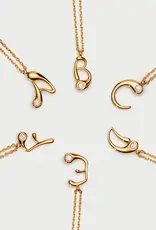 J.HOFFMAN'S Initial Pendant Necklace in Gold